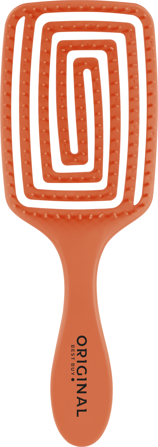 Plaukų šepetys su nailono šereliais ORIGINAL, oranžinis - Beauty Kit