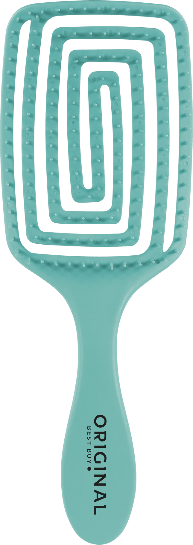 Plaukų šepetys su nailono šereliais ORIGINAL, žalias - Beauty Kit