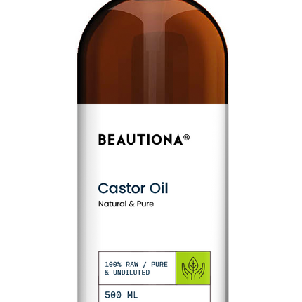 Ricinos aliejus 100% BEAUTIONA, 500 ml