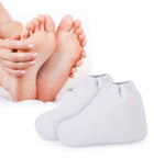 Frotinės baltos kojinės parafino procedūroms, 1 pora