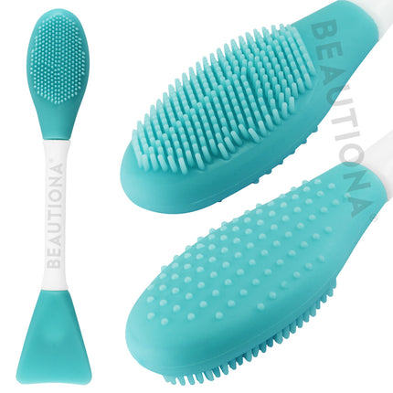 Dvipusis Silikoninis Šepetėlis Veido Kaukėms