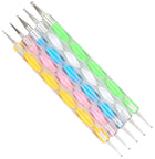 Двусторонний набор инструментов для дизайна ногтей, 5 шт.