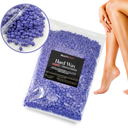 Kietasis depiliacijos vaškas granulėmis PURPLE, 1000 g, Hard Wax