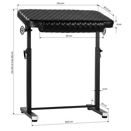 PRO INK tatuiruočių porankis 718 Black Spade B, juodas - Beauty Kit