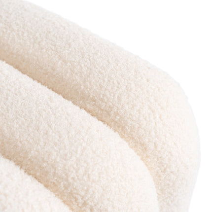 Pufas KARBON, kreminės spalvos