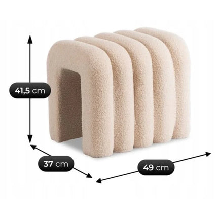 Pufas PIKSEL, smėlio spalvos