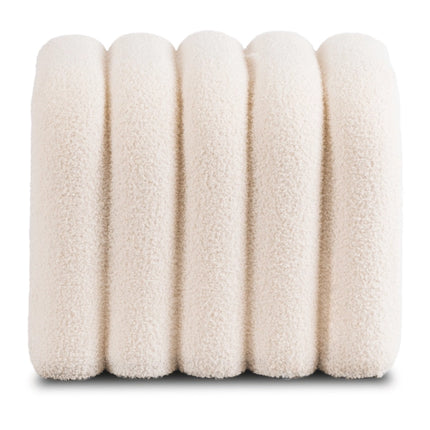 Pufas PIKSEL, kreminės spalvos