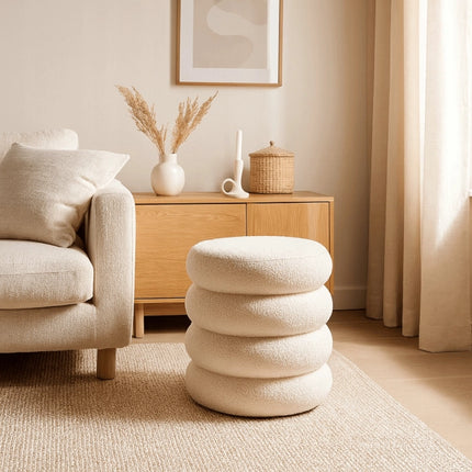 Pufas ROSSA, smėlio spalvos