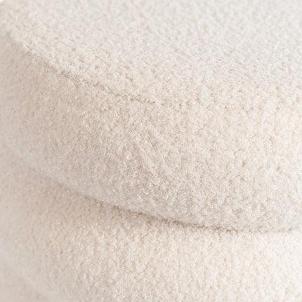 Pufas ROSSA, kreminės spalvos