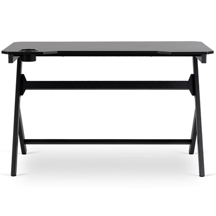 Rašomasis stalas Gamer BLECK 120 cm, juodas - Beauty Kit