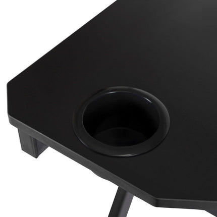 Rašomasis stalas Gamer BLECK 120 cm, juodas - Beauty Kit