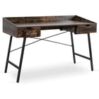 Rašomasis stalas ICE su stalčiais – ąžuolas / juoda – šiuolaikinis lofto stiliaus - Beauty Kit