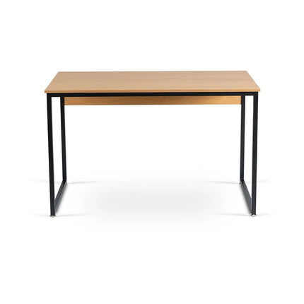 Rašomasis stalas ROSS 120 cm, auksinis ąžuolas/juodas - Beauty Kit