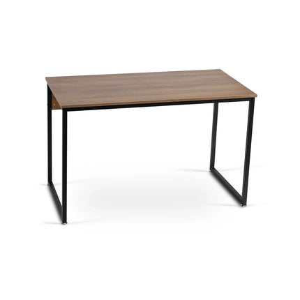 Rašomasis stalas ROSS 120 cm, riešutas/juodas - Beauty Kit