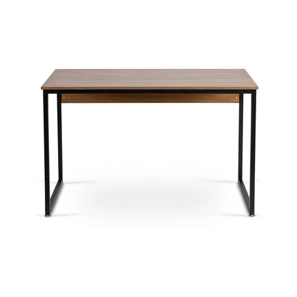 Rašomasis stalas ROSS 120 cm, riešutas/juodas - Beauty Kit