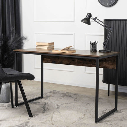 Rašomasis stalas ROSS 120 cm, rustikinis ąžuolas/juodas - Beauty Kit