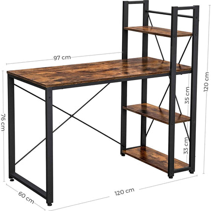 Rašomasis stalas su lentynomis LWD48X - Beauty Kit