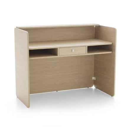 Registratūros stalas Nat, ruda spalva