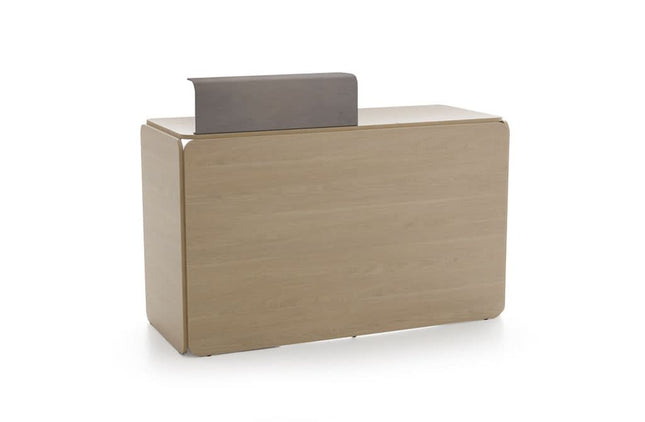 Registratūros stalas Nat 16/9, ruda spalva