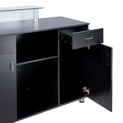 Registratūros stalas BD-3307, juodas - Beauty Kit