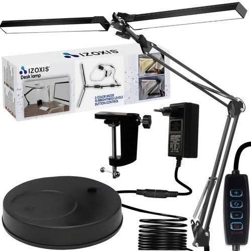 Reguliuojama dvipusė LED lempa su dvigubu tvirtinimo būdu, juoda - Beauty Kit