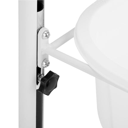 Reguliuojamo aukščio pedikiūro vonelė su pakoju, balta - Beauty Kit