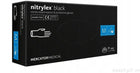 Перчатки одноразовые нитриловые MERCATOR Nitrylex Black, размер S, черные сп., без пудры, 100 шт.