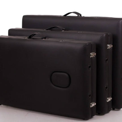 RESTPRO ALU 2 (L) juodas nešiojamas masažo stalas (kušetė) - Beauty Kit