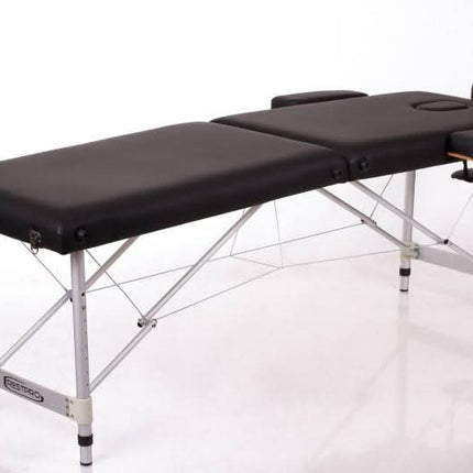 RESTPRO ALU 2 (S) Juodas sulankstomas masažo stalas (kušetė) - Beauty Kit