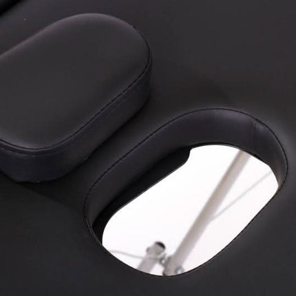 RESTPRO ALU 2 (S) Juodas sulankstomas masažo stalas (kušetė) - Beauty Kit