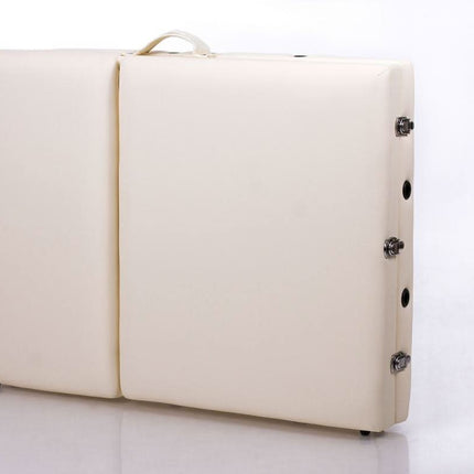 RESTPRO ALU 3 Cream (kreminės spalvos) sulankstomas masažo stalas (kušetė) - Beauty Kit