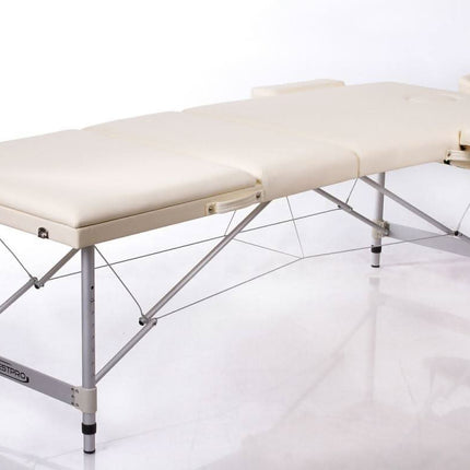 RESTPRO ALU 3 Cream (kreminės spalvos) sulankstomas masažo stalas (kušetė) - Beauty Kit