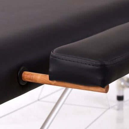 RESTPRO ALU2 (M) Juodas lengvas nešiojamas masažo stalas-gultas (kušetė) - Beauty Kit