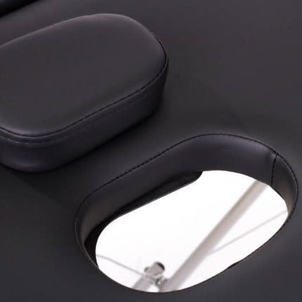 RESTPRO ALU2 (M) Juodas lengvas nešiojamas masažo stalas-gultas (kušetė) - Beauty Kit