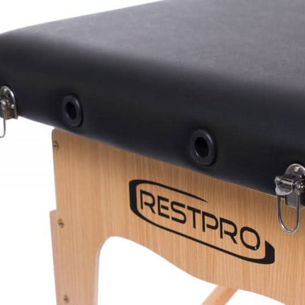RESTPRO Classic-2 Juodas, masažo stalas-gultas (kušetė) - Beauty Kit