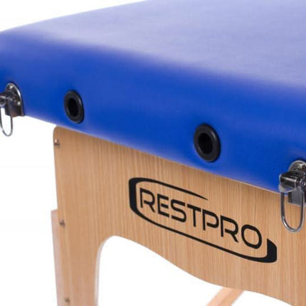 RESTPRO Classic-2 mėlynas masažo stalas-gultas (kušetė) - Beauty Kit