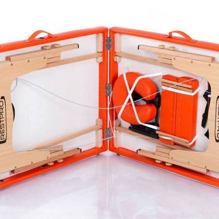 RESTPRO Classic-2 oranžinis masažo stalas-gultas (kušetė) - Beauty Kit