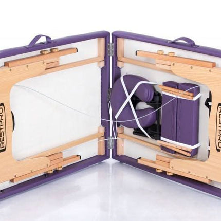 RESTPRO Classic-2 Purpurinis masažo stalas-gultas (kušetė) - Beauty Kit