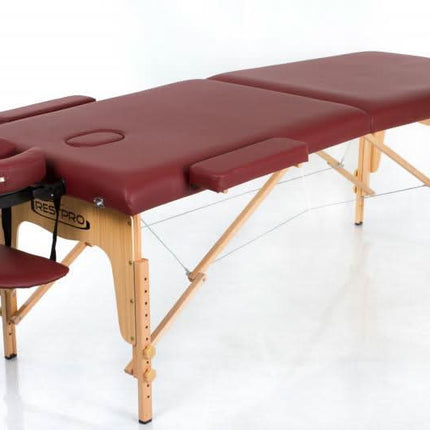 RESTPRO Classic-2 Raudono vyno splavos masažo stalas-gultas (kušetė) - Beauty Kit