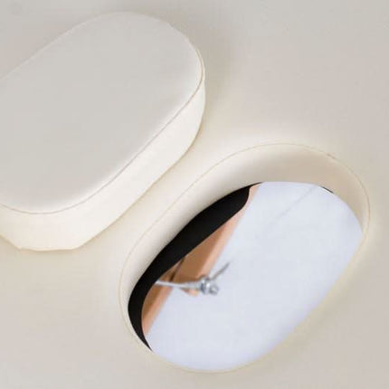 RESTPRO Classic-3 kreminis sulankstomas masažo stalas (kušetė) - Beauty Kit