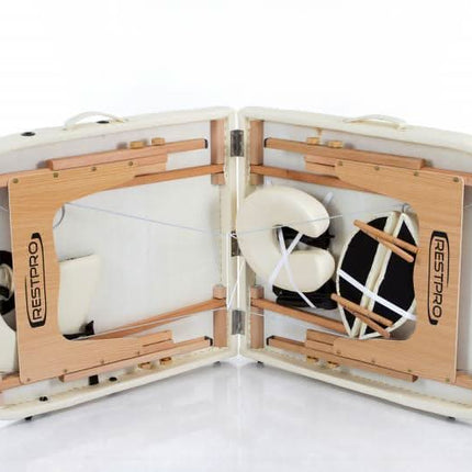 RESTPRO Classic Oval 2 Cream (kreminės spalvos) masažo stalas-gultas - Beauty Kit