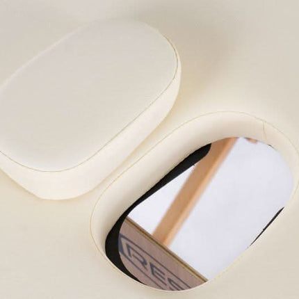 RESTPRO Classic Oval 2 Cream (kreminės spalvos) masažo stalas-gultas - Beauty Kit