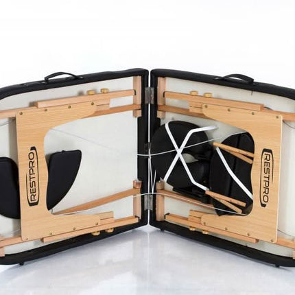 RESTPRO Classic Oval 2 juodas masažo stalas (kušetė) - Beauty Kit