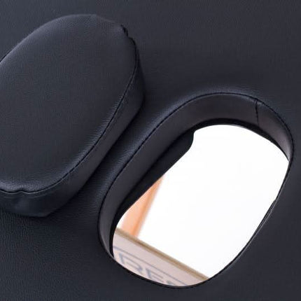 RESTPRO Classic Oval 3 Juodos spalvos sulankstomas masažo stalas (kušetė) - Beauty Kit