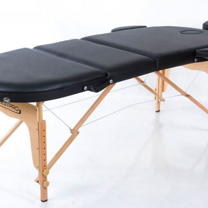 RESTPRO Classic Oval 3 Juodos spalvos sulankstomas masažo stalas (kušetė) - Beauty Kit