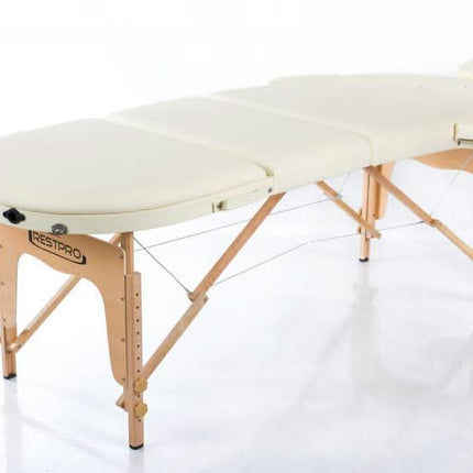 RESTPRO Classic Oval 3 kreminis sulankstomas masažo stalas (kušetė) - Beauty Kit