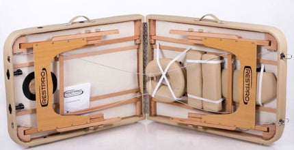 RESTPRO Memory 2 smėlio spalvos sulankstomas masažo stalas (kušetė) - Beauty Kit
