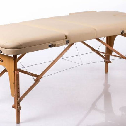 RESTPRO Memory 3 smėlio spalvos sulankstomas masažo stalas (kušetė) - Beauty Kit