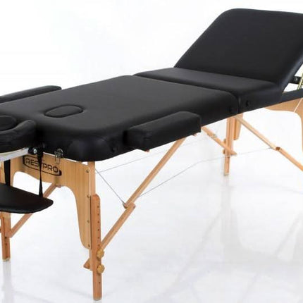 RESTPRO VIP 3 juodas masažinė stalas-gultas (kušetė) - Beauty Kit