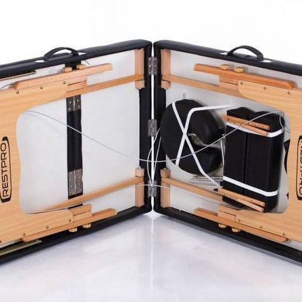 RESTPRO VIP 3 juodas masažinė stalas-gultas (kušetė) - Beauty Kit